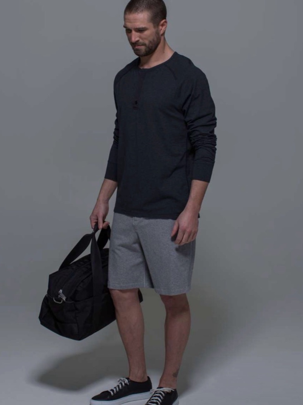 lululemon post workout shorts size 40 heathered medium gray men’s pockets zipper